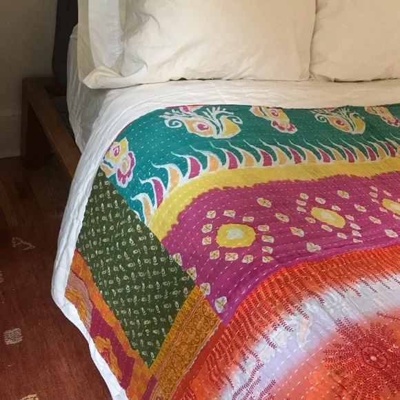 kantha quilt #10 BOGO - Picture 4 of 10